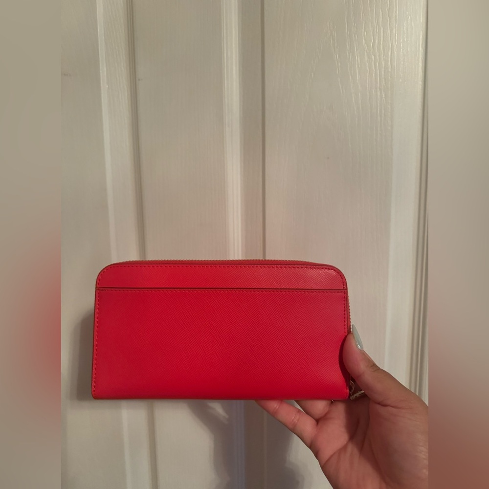 Kate Spade New York Staci Saffiano Leather Satchel Bag (Watermelon) with Wallet - Picture 5 of 7